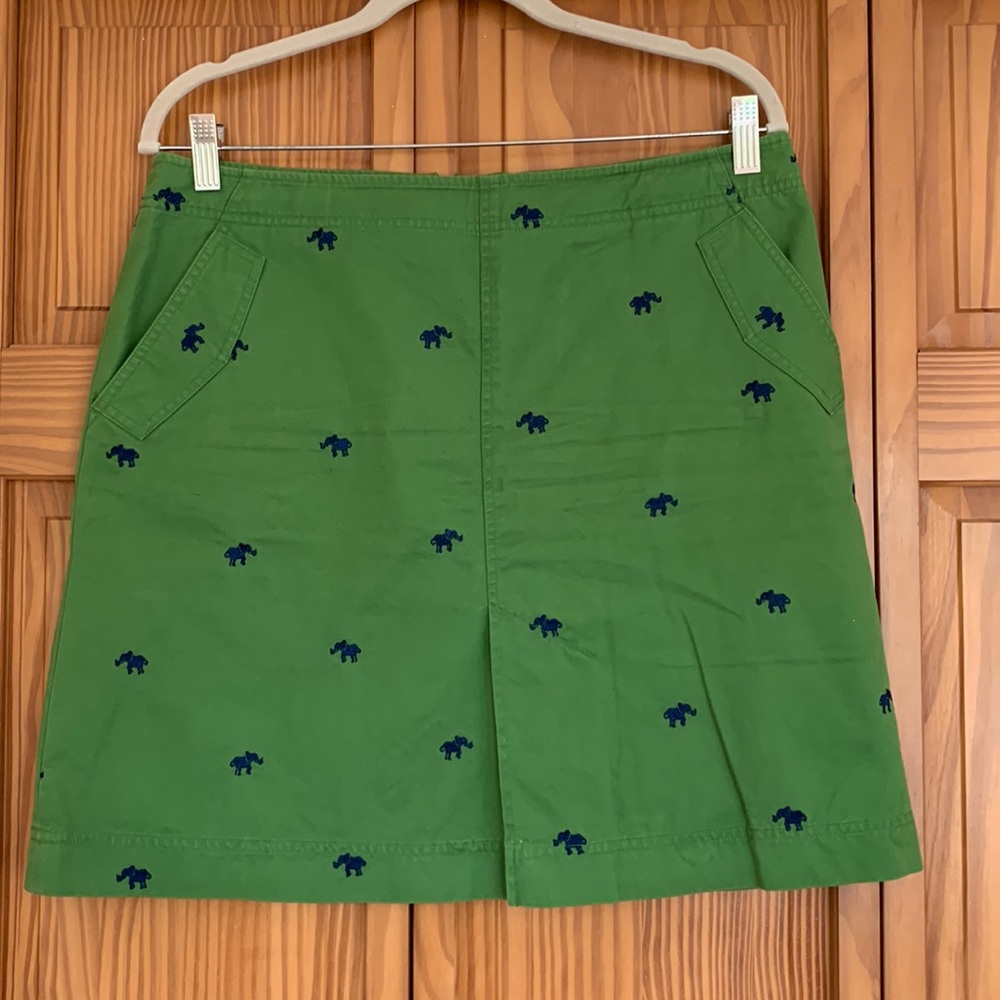 Vtg Lilly Pulitzer | Elephant Embroidered Skirt